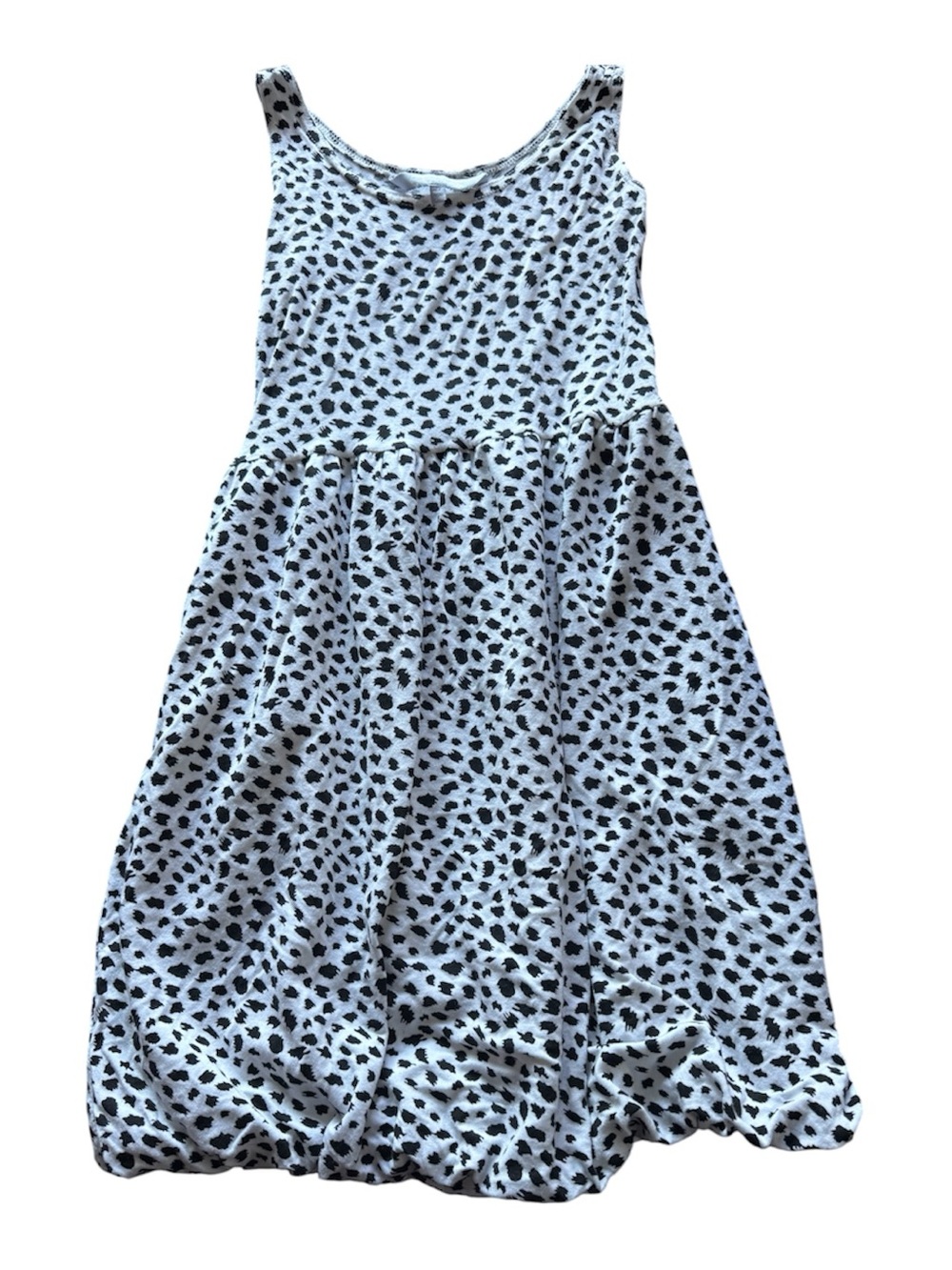 Red Herring Girls Dalmatian Print Summer Dress With Bubble Hem Size 14